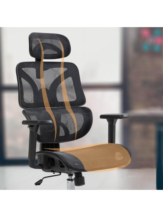 Deshler irodai szék, fekete