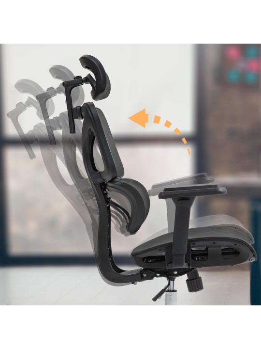 Deshler irodai szék, fekete