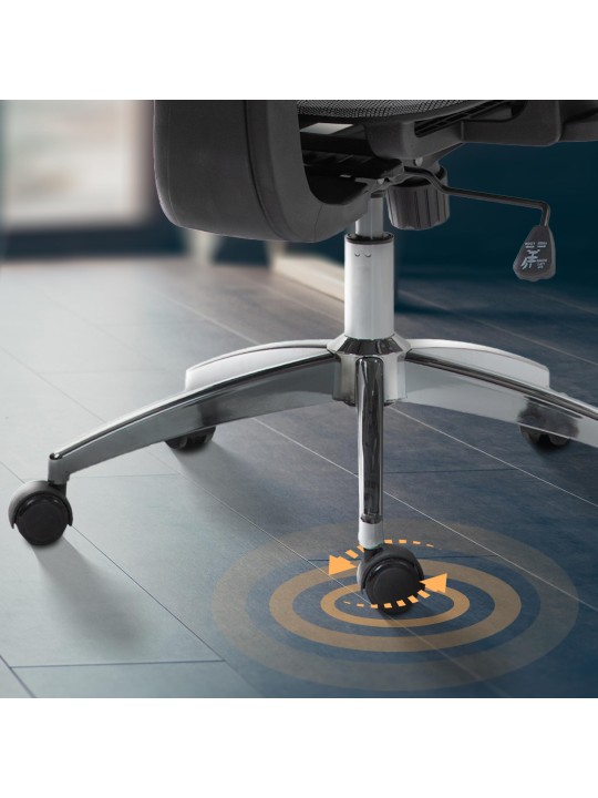 Deshler irodai szék, szürke