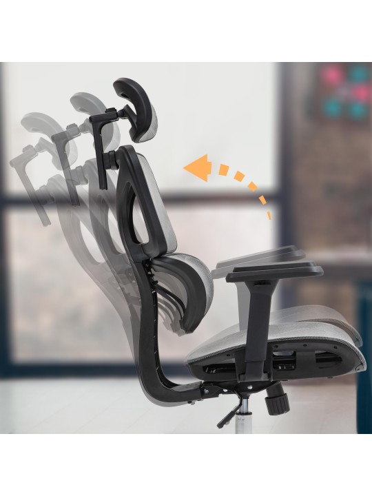 Deshler irodai szék, szürke