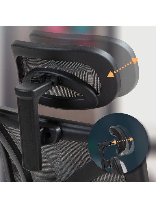 Deshler irodai szék, szürke