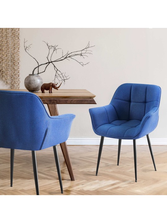 Roseville szövet étkezőszék, kék