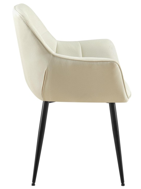 Roseville szövet étkezőszék, krém