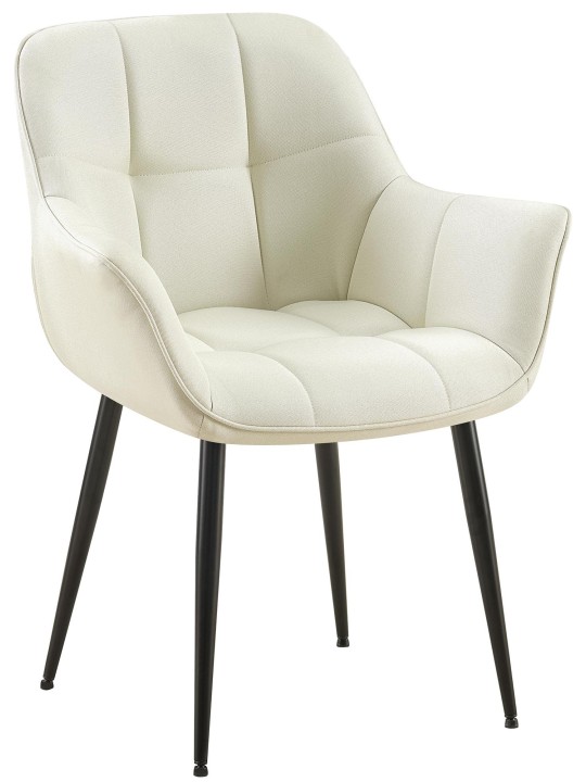 Roseville szövet étkezőszék, krém