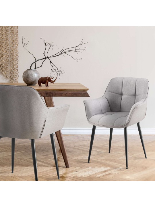 Roseville szövet étkezőszék, szürke