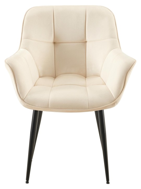 Roseville bársony étkezőszék, krém Roseville bársony étkezőszék, krém
