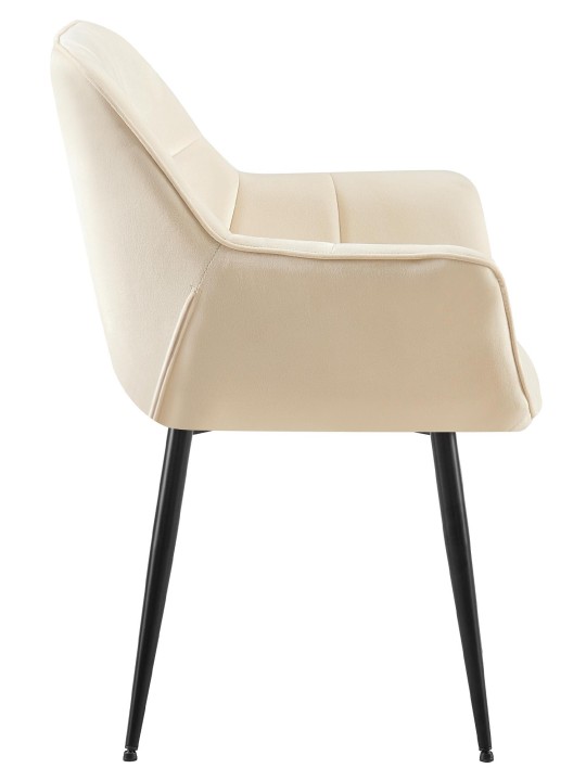 Roseville bársony étkezőszék, krém Roseville bársony étkezőszék, krém