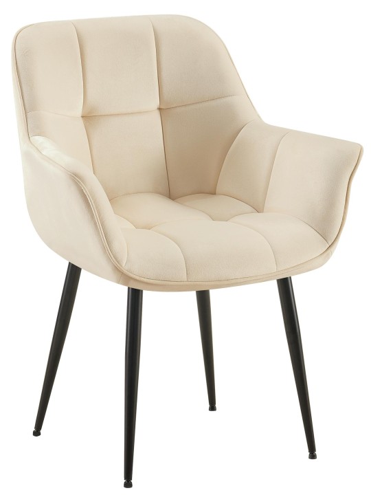 Roseville bársony étkezőszék, krém Roseville bársony étkezőszék, krém