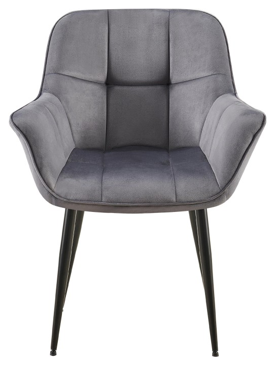 Roseville bársony étkezőszék, sötétszürke Roseville bársony étkezőszék, sötétszürke