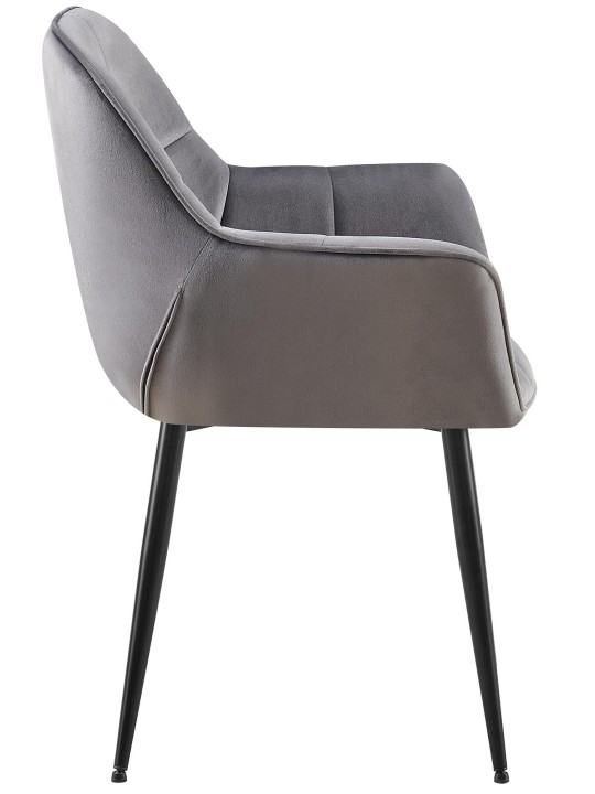 Roseville bársony étkezőszék, sötétszürke Roseville bársony étkezőszék, sötétszürke