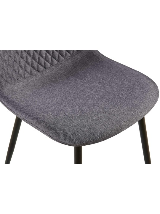 Szék Giverny szövet, sötétszürke