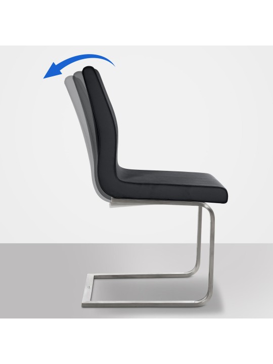 Belfort étkezőszék, fekete