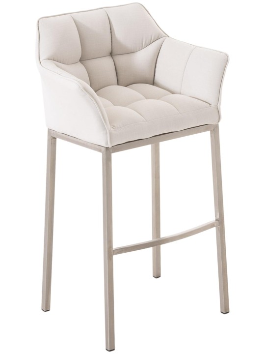 Damaso E szövet bárszék 4 méteres kerettel, fehér Damaso E szövet bárszék 4 méteres kerettel, fehér