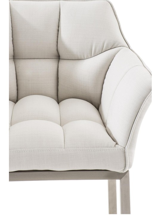 Damaso E szövet bárszék 4 méteres kerettel, fehér Damaso E szövet bárszék 4 méteres kerettel, fehér