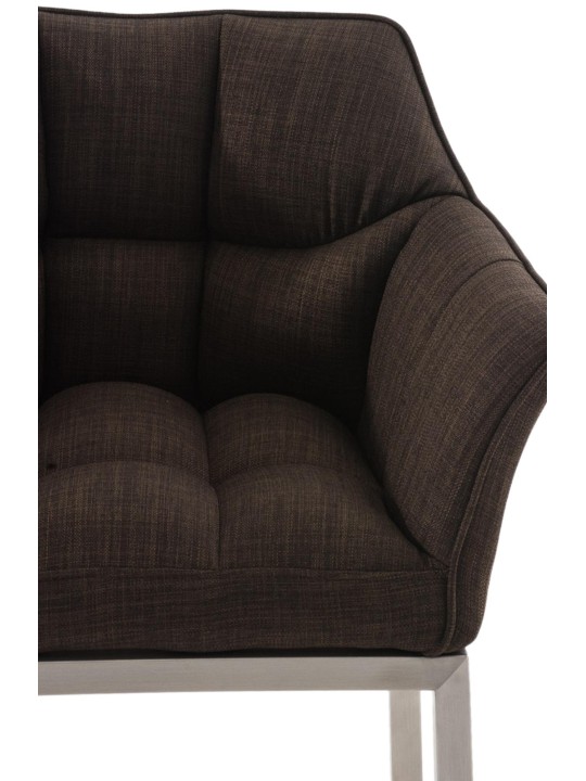 Damaso E szövet bárszék 4 méteres kerettel, barna Damaso E szövet bárszék 4 méteres kerettel, barna