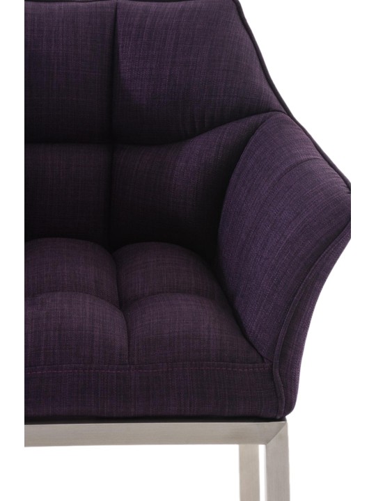 Damaso E szövet bárszék 4 méteres kerettel, lila Damaso E szövet bárszék 4 méteres kerettel, lila