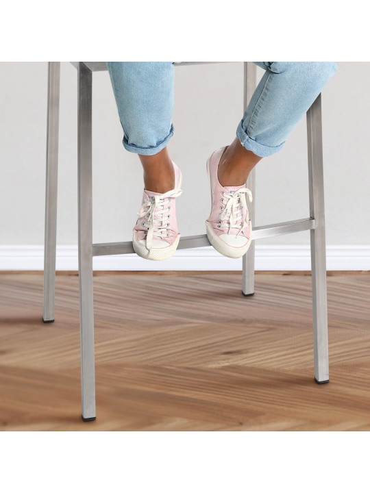 Damaso E szövet bárszék 4 méteres kerettel, sötétszürke