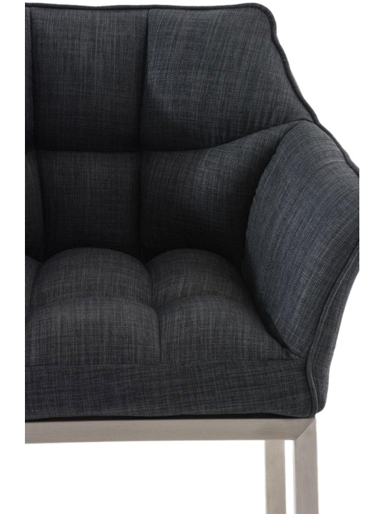 Damaso E szövet bárszék 4 méteres kerettel, sötétszürke