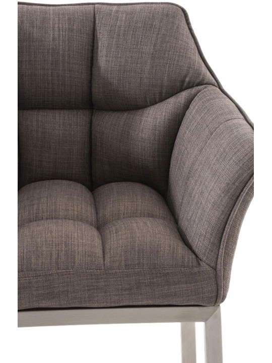 Damaso E szövet bárszék 4 méteres kerettel, szürke Damaso E szövet bárszék 4 méteres kerettel, szürke