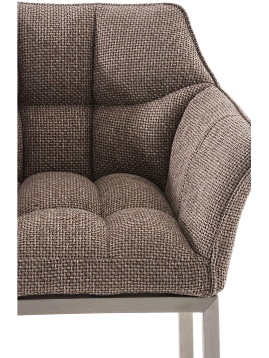 Damaso E szövet bárszék 4 méteres kerettel, terrakotta barna