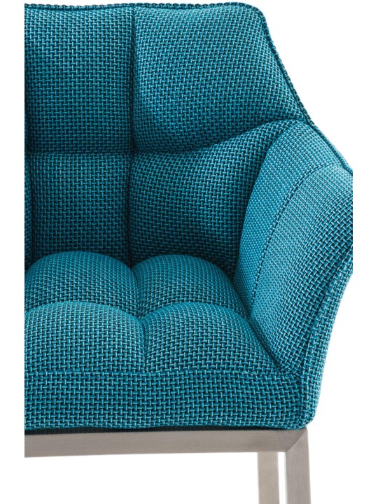 Damaso E szövet bárszék 4 méteres kerettel, türkiz Damaso E szövet bárszék 4 méteres kerettel, türkiz