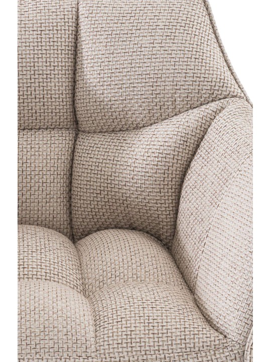 Damaso B szövet bárszék 4 méteres kerettel, elefántcsont