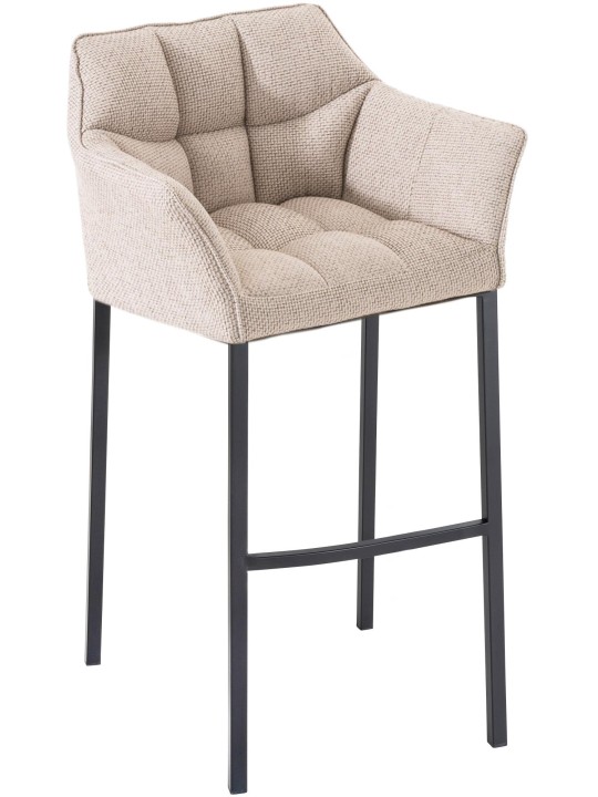 Damaso B szövet bárszék 4 méteres kerettel, elefántcsont