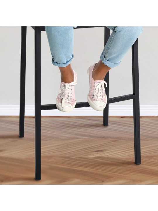 Bárszék Damaso B szövet 4 méteres kerettel, terrakotta barna