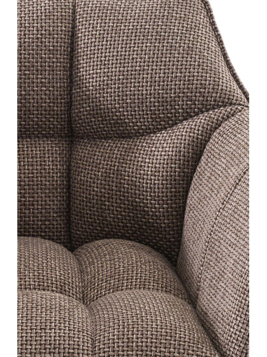 Bárszék Damaso B szövet 4 méteres kerettel, terrakotta barna