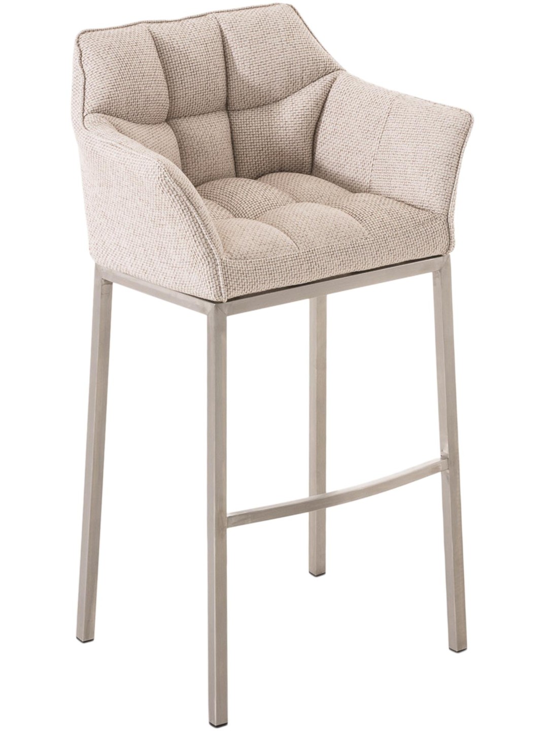 Damaso E szövet bárszék 4 méteres kerettel, elefántcsont