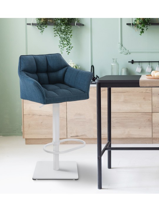 Bárszék Damaso W szövet, kék