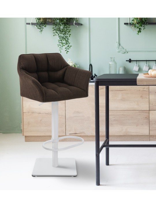 Bárszék Damaso W szövet, barna