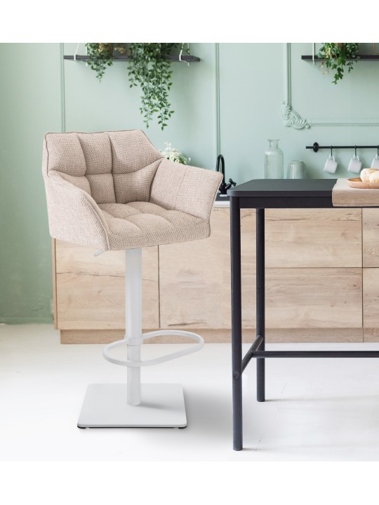 Bárszék Damaso W szövet, elefántcsont