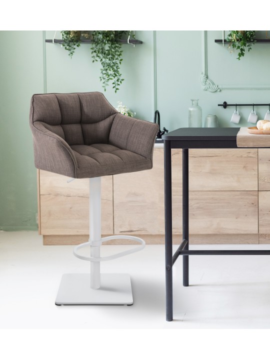 Bárszék Damaso W szövet, szürke