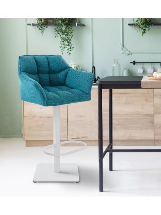 Bárszék Damaso W szövet, türkiz