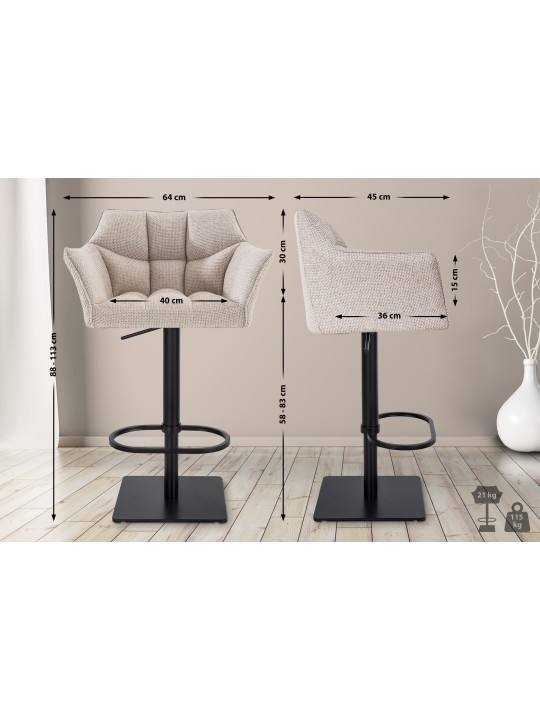 Bárszék Damaso B szövet, elefántcsont