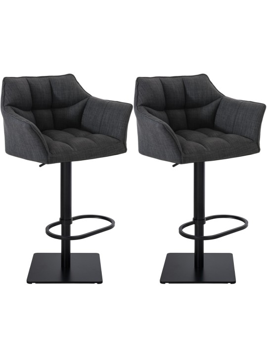 2 db bárszék készlet Damaso szövet, sötétszürke 2 db bárszék készlet Damaso szövet, sötétszürke