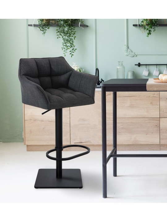 2 db bárszék készlet Damaso szövet, sötétszürke 2 db bárszék készlet Damaso szövet, sötétszürke
