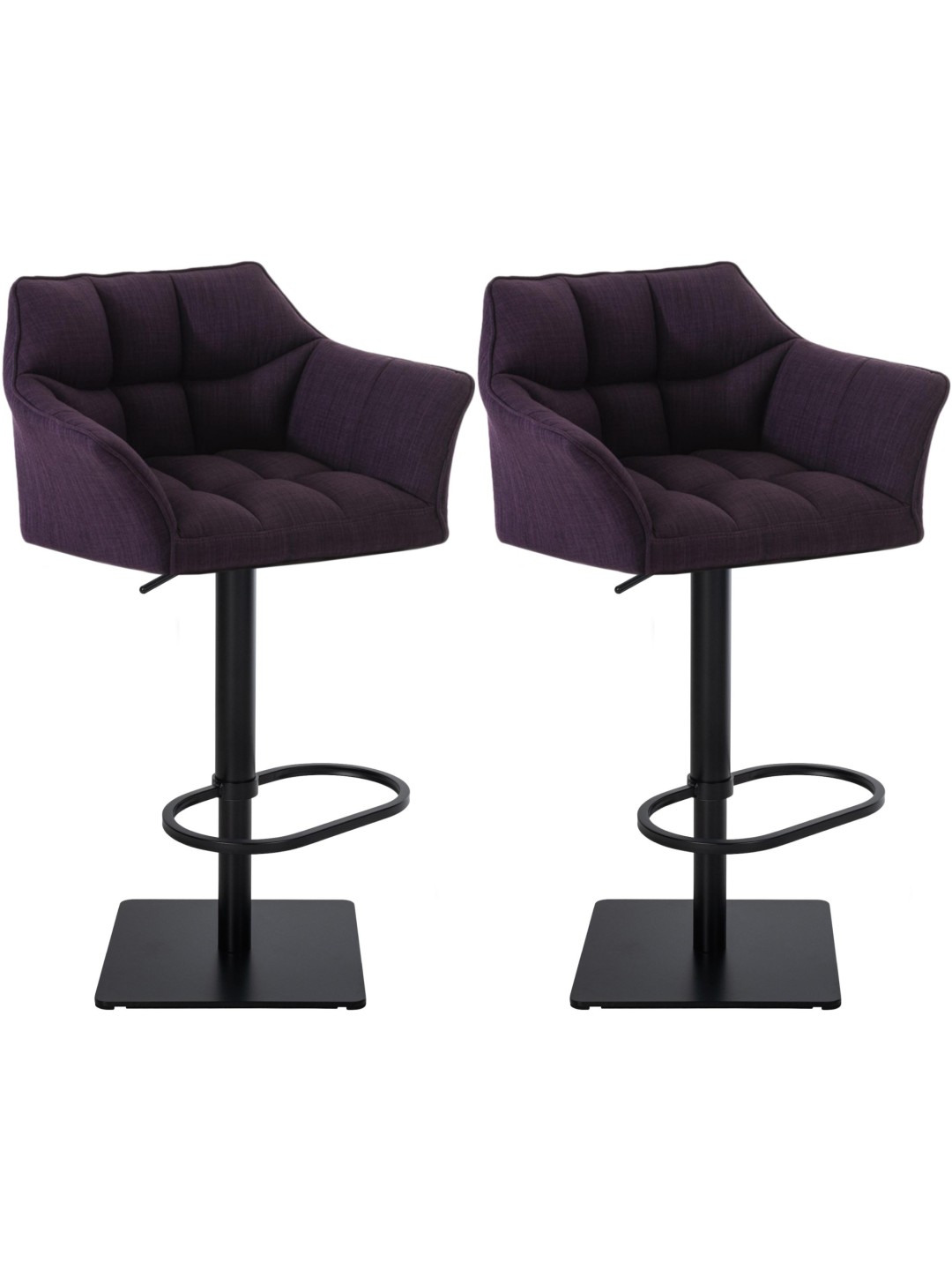 2 db bárszék készlet Damaso szövet, lila