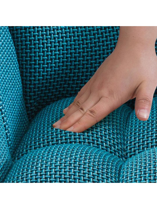 2 db bárszék készlet Damaso szövet, türkiz