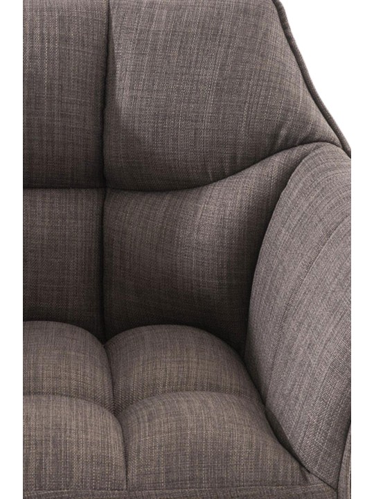 2 db bárszék készlet Damaso szövet rozsdamentes acél, szürke