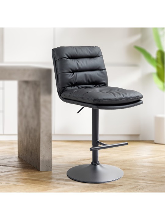 Bárszék Damar műbőr, fekete