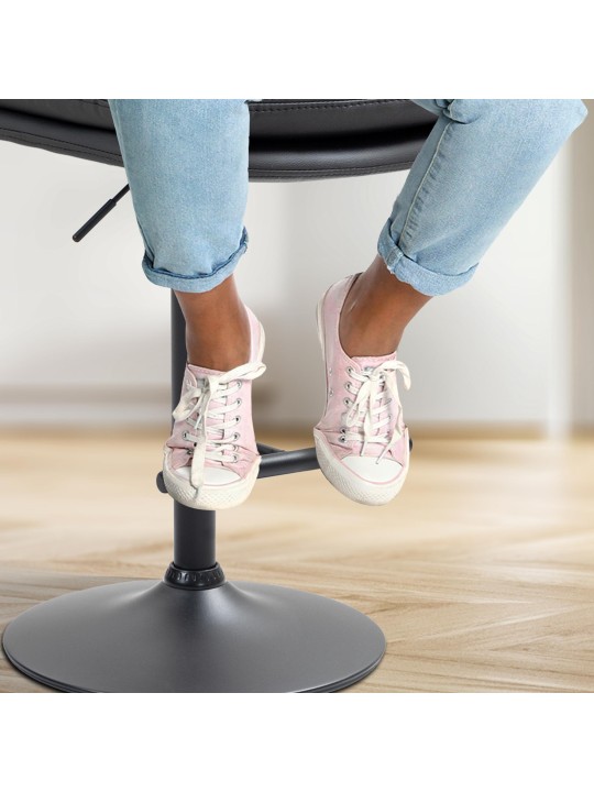 Bárszék Damar műbőr, fekete