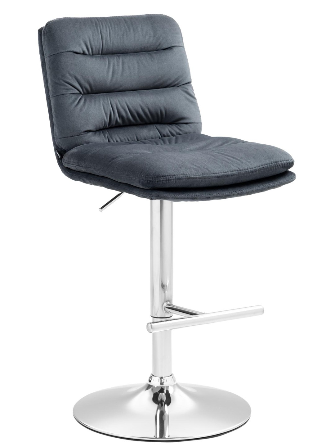 Bárszék Damar bársony króm, sötétszürke