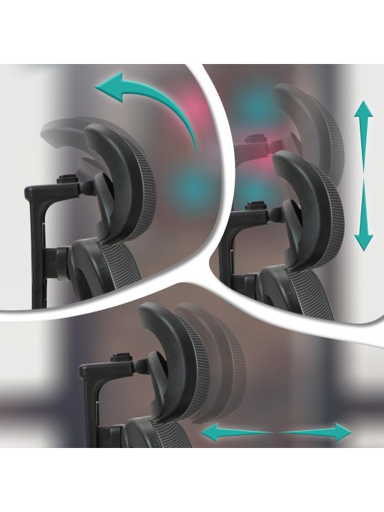 Bryden irodai szék, fekete