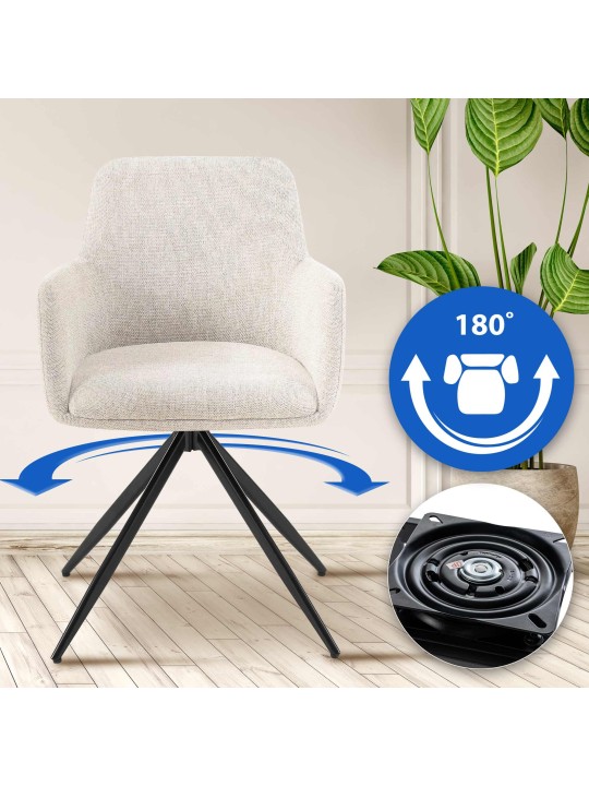 Olema szövet étkezőszék, krém Olema szövet étkezőszék, krém