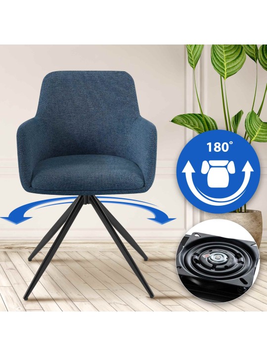 Olema szövet étkezőszék, kék Olema szövet étkezőszék, kék