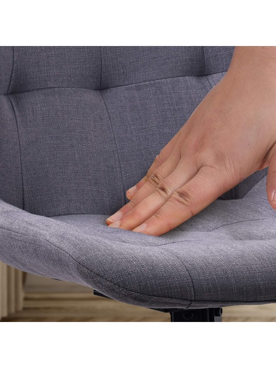 Merna szövet étkezőszék, sötétszürke