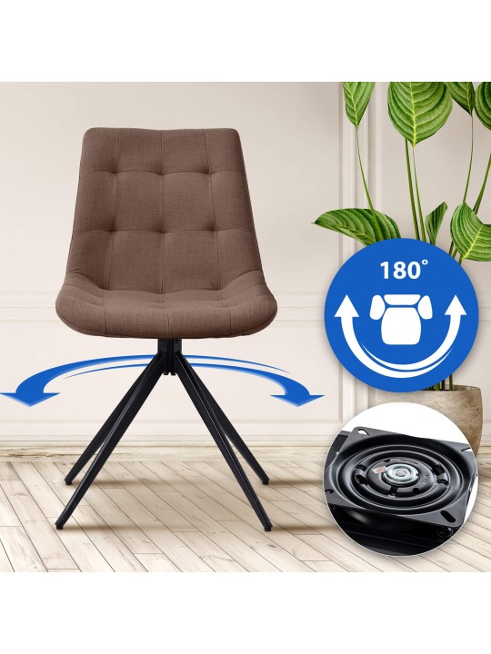 Merna szövet étkezőszék, taupe Merna szövet étkezőszék, taupe