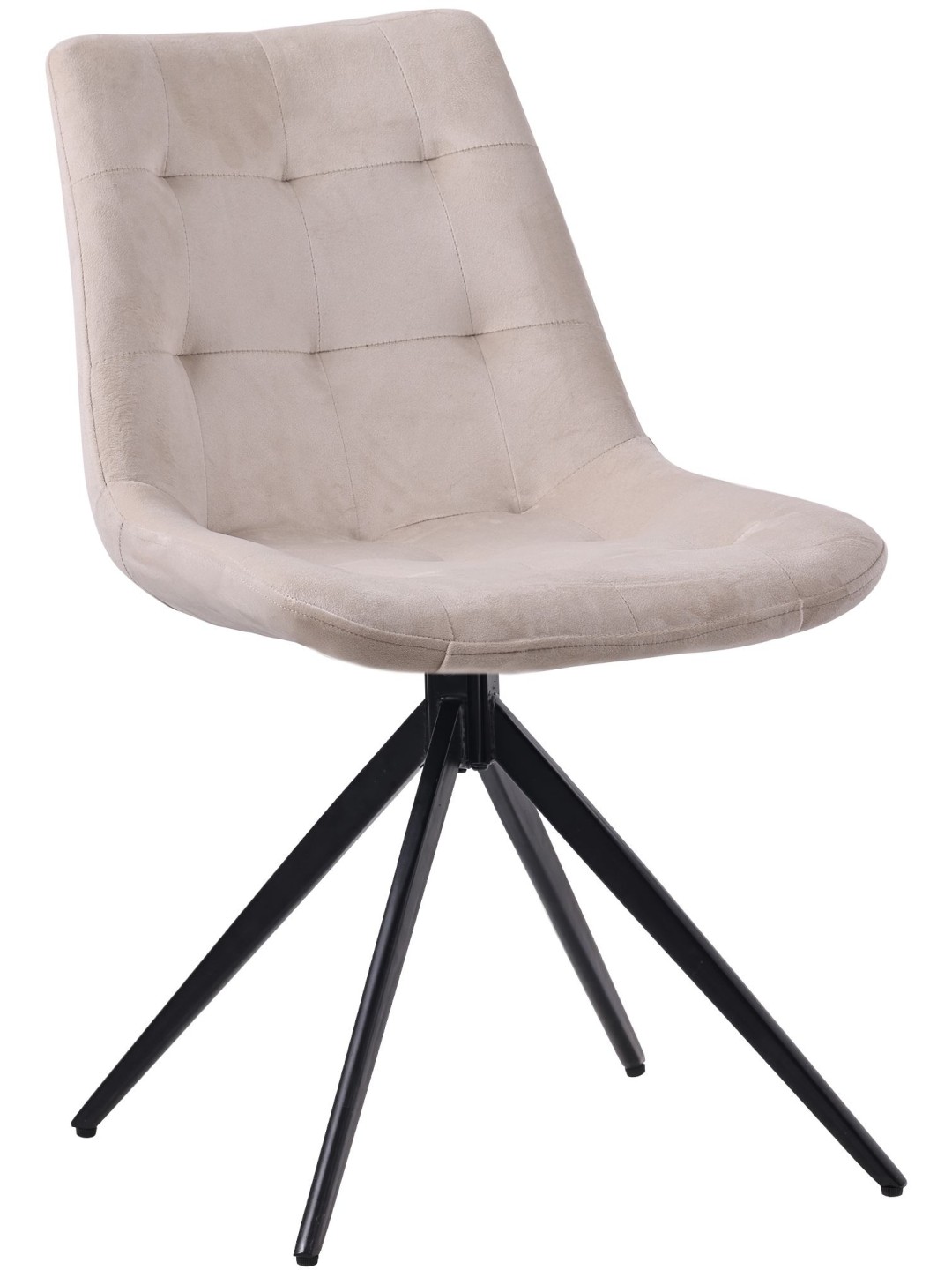 Merna bársony étkezőszék, krém